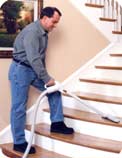 Clean stairs safely